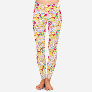 High Waist <b>Christmas</b> Print <b>Leggings</b> <b>Women</b> Full Length Stretch Knitted Yoga Pants Winter Casual Style - Product Image 3