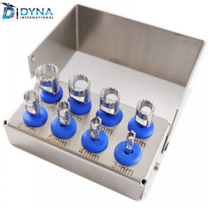 Kit de 8 Piezas de Brocas de Acero para Implantes Dentales Manuales - Product Image 3