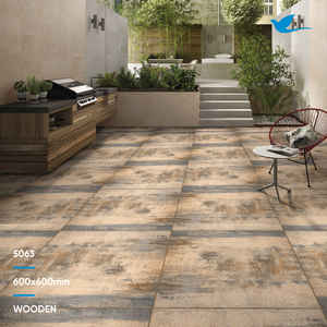 <b>Brown</b> Solid Color Excellent Quality Wood Look Porcelain Tiles Artificial Hot Sale Non Slip Porcelain Tile 600x600 600x1200 mm - Product Image 2