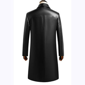 ปุ่มปิดหนังแกะสีดำพร้อมเทรนช์โค้ท Moto สำหรับทุกเพศผลิตในปากีสถาน - Product Image 3