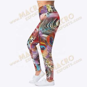 Nouvel arrivage de leggings de yoga et de fitness taille haute en tissu aligné fabriqués avec un matériau spandex en nylon de qualité supérieure pour plus de flexibilité - Product Image 2