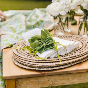 1 pièce — napperon ovale en jonc écologique, set de table, à collectionner, de style rustique, pour fête de mariage, 4 pièces - Product Image 5