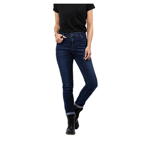 กางเกงยีนส์ขี่จักรยานสำหรับผู้หญิงได้รับการรับรอง100% ดีไซน์ตรงมีโครงผ้ายีนส์สีน้ำเงินระบายอากาศได้ดีเยี่ยมน้ำหนักเบา - Product Image 4