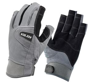 Guante de vela de medio dedo Guante de trabajo de cuero Guante de pesca Dedo completo - Product Image 4