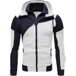 Conjunto de chándal con capucha y cremallera para hombre, ropa deportiva masculina de chándal a la moda, con diseño de cuadros de colores - Product Image 5