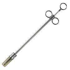 Pistolets à bille vétérinaire MAHERSI modèle 3 de 17 pouces avec tête en plastique de 2.5 pouces en acier inoxydable fabriqué au Pakistan - Product Image 2