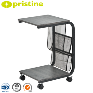 Rangement de maison moderne de qualité OEM Organisateur de bricolage Table de chevet latérale mobile Roues de table de chevet Paniers de meubles de salon Direct de l'usine - Product Image 1