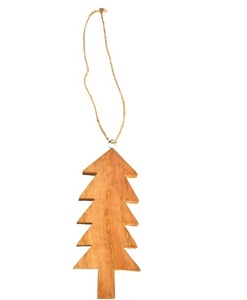 SMALL CHRISTMAS <b>TREE</b> WOOD HANGING ORNAMENT BEST SELLING CHRISTMAS <b>TREE</b> DECORATION USE HEART - Product Image 1