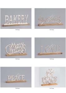 Figura de Metal de Papá Noel, escultura de muñeco de nieve, Mango, Base de madera, Navidad y decoración del hogar, objeto, tela, aspecto de tela, Color plateado - Product Image 6