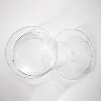 Boîte en plastique transparente de qualité supérieure avec couvercle, logo personnalisé en gros