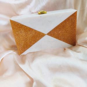 Sac à main en résine noir pour femme, meilleure vente 2023, pochette en résine faite à la main - Product Image 5