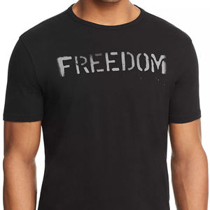 Camiseta negra cómoda con estampado de pantalla para niños y hombres, camisa con cuello redondo de diseño personalizado, estilo libre, informal, a petición del cliente - Product Image 2