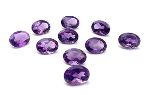 พลอยอเมทิสต์สีม่วงทำมือ ขนาด 6x4 มม. รูปทรงรีเจียระไน หินหลวม ปรับขนาดได้ ใช้เป็นเครื่องประดับประจำเดือนกุมภาพันธ์ - Product Image 6