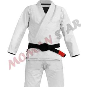 Jiu jitsu Gi kimonos 100% algodón 350 GSM 450 GSM 550 GSM chaqueta de tejido perlado 10oz 12oz ripstop/sarga pantalones de algodón logotipos personalizados - Product Image 4