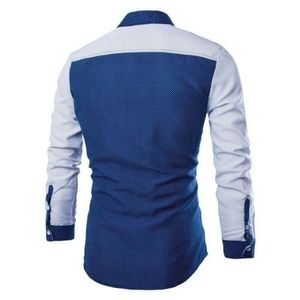 Camisas de vestir de negocios formales de algodón 100% de manga larga blancas sólidas antiarrugas para hombres de calidad, ropa de uniforme de oficina - Product Image 3