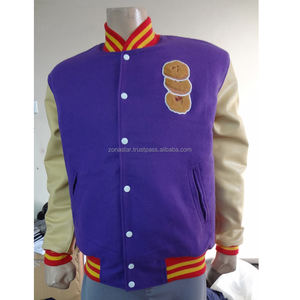 แจ็กเก็ตเบสบอลโรงเรียนวิทยาลัยสำหรับผู้ชายเสื้อแจ็คเก็ตสตรีทขนาดใหญ่เสื้อแจ็กเก็ตทีมโรงเรียนไม่มีอักษร - Product Image 4