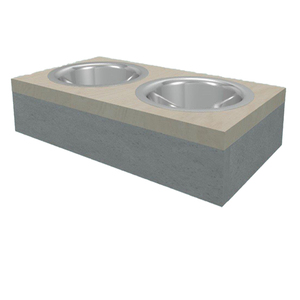 Bol pour chien en acier inoxydable 100%, avec support en fer, design Unique, personnalisé, vente en gros depuis l'usine - Product Image 1