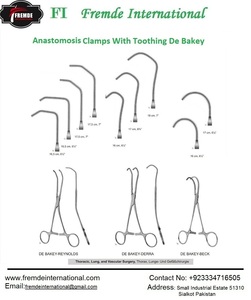 Debakey-abrazaderas de oclusión tangencial y obakey, abrazaderas de oclusión tangencial Satinsky, certificado CE & ISO - Product Image 3