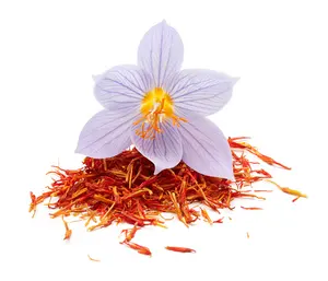 Hilos de flor de azafrán, calidad pura, de Cachemira, Color rojo Natural