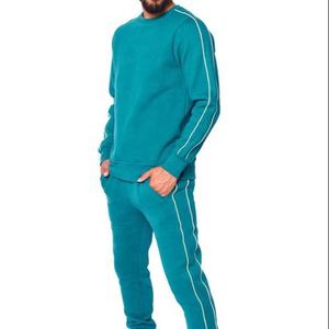 Survêtement en coton de coupe contrastée pour hommes, ensemble de 2 pièces, simple, personnalisé, en vrac, nouvelle collection 2020 - Product Image 1