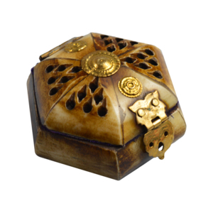 Joyero de Diseño Tibetano Real, Ideal para Decoración del Hogar, Joyero Antiguo con Acabado Clásico - Product Image 2