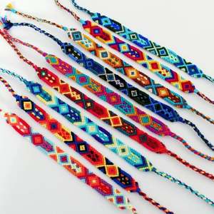 Cordón de Algodón Hecho a Mano, para Usar en la Oficina Diaria, Brazalete Tejido de la Amistad - Product Image 1