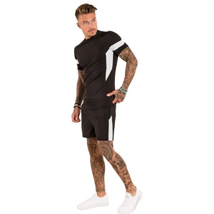 ชุดเสื้อยืดและกางเกงขาสั้นแฟชั่นฤดูร้อนสำหรับผู้ชาย,ชุดกางเกงขาสั้นแนวสตรีทลำลองใหม่สำหรับฤดูร้อน - Product Image 1