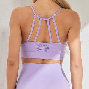 Custom Logo <b>Ladies</b> Running <b>Sports</b> <b>Bra</b> Plus Size Eco-Friendly Four-Way Stretch Lightweight Breathable Digital Sublimation Printed - Product Image 2