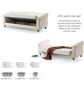 Chesterfield Velvet <b>Sofa</b> Set New Style Multi-Function Home Furniture Convertible Tufted for Villa Apartment Living Room Option - Product Image 4