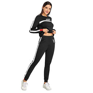 Dark Colored Women Gym Training Tracksuits With Custom Pocket - Product Image 6