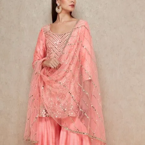 Тяжелый свадебный костюм с вышивкой, GARARA SHARARA PLAZO KURTI DUPATTA, индийский пакистанский костюм, оптовая продажа, все размеры