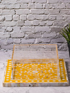 Lucite fumée perle rectangulaire gâteau dôme Rectangle clair marbre Lucite gâteau vitrines acrylique plateau de service avec couvercle - Product Image 4