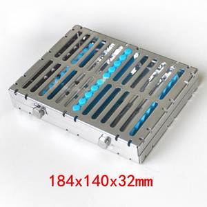 Cassette de Esterilización Dental, Bandeja para Instrumentos Estériles, Cassette Desmontable para Autoclave, Bandeja de Acero Inoxidable, Caja de Almacenamiento Personalizada - Product Image 3