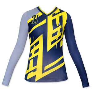 Uniforme da Pallavolo Femminile a Maniche Lunghe con Sublimazione Formula1 Industries FI-1209 - Product Image 1