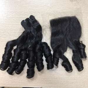 Paquete de extensión de cabello virgen vietnamita BOUNCY WAVY con cutícula alineada para pelucas de cabello humano de mujeres negras - Product Image 5