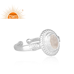 Oval Cut Rainbow Moonstone <b>Ring</b> Jewelry Wholesaler Designer 925 Sterling Fine Silver Fire Jewelry - Product Image 3