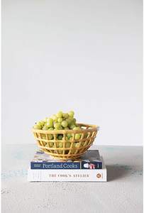 Bol de service en rotin de forme ronde Accessoires de salle à manger élégants pour ustensiles de cuisine Restaurant et mariage Design élégant - Product Image 3