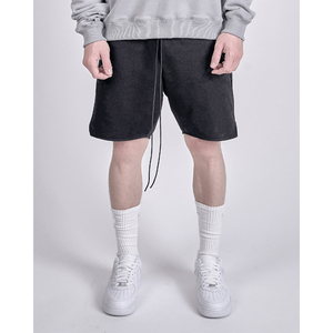 Custom White Mesh <b>Shorts</b> <b>with</b> Drawstrings <b>with</b> Side <b>Zipper</b> <b>Pockets</b> <b>Shorts</b> available <b>with</b> custom logo printing and embroidery - Product Image 5