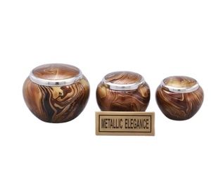 Urne pour animaux de compagnie, cendres, pattes imprimées, taille en métal, personnalisée, vente en gros, fourniture commémorative - Product Image 3