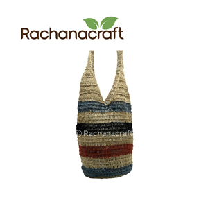 100% Hemp Knitted 100% Organic Colorful Long Strap Women Shoulder Bag for Travel, Daily Use Made in Nepal Wholesale Supply - Product Image 5