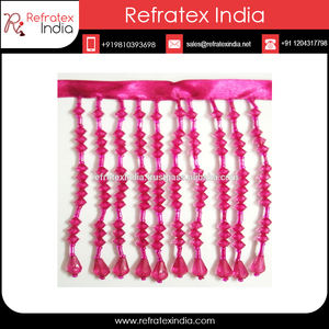 <b>Top</b> Selling Yellow Beaded <b>Fringe</b> BF376 Manufacture From India - Product Image 6