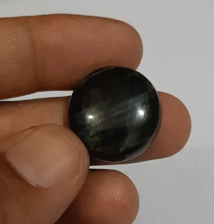 Cabochon rond en œil de tigre naturel, pierre pour bijoux d'été