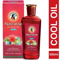 Аюрведическое охлаждающее масло для волос Navratna с 9 растительными ингредиентами-500 мл