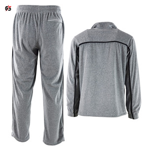 Survêtement décontracté en Polyester pour hommes, vêtements d'entraînement et de Jogging, Logo personnalisé avec impression, manches longues, produit OEM avec fermeture éclair - Product Image 3