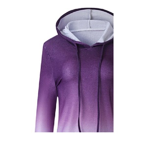 Ventes en gros d'usine, sweats à capuche personnalisés avec logo, sweats à capuche pour femmes en polyester, sweats à capuche personnalisés en couleur pour femmes - Product Image 5
