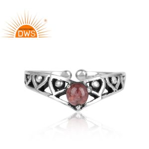 Design antique Bague en argent sterling 925 Taille libre Bague en tourmaline rose Fabricant de bijoux Collection classique - Product Image 2