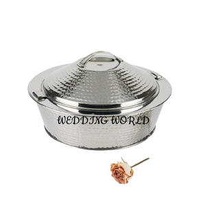 Ensemble de trois réchauds à fondue polis miroir, qualité supérieure, fait main, taille personnalisée, nouveau réchaud à nourriture en métal design - Product Image 4