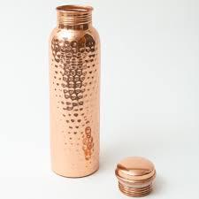 Copper Water <b>Bottle</b> Leak-Proof Water <b>Bottle</b> Seal Joint Free Copper <b>Bottle</b> 32 Oz Hammered) 900 ML - Product Image 3