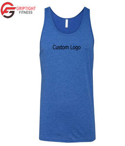 เบลล่าผ้าใบสตรีย์เสื้อกล้าม (3480) สีม่วงTri-ผสมชายผ้าฝ้ายแขนกุดTeeผู้ชายเสื้อกีฬาและเสื้อ - Product Image 2