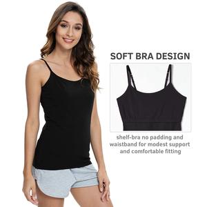Débardeur basique pour femmes, tissu extensible doux, coupe confortable, vêtements décontractés pour la maison, vêtements de détente, vente en gros en usine - Product Image 4